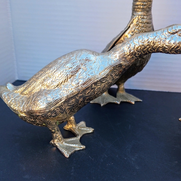 Silver plated duck sculpture - Picture 2 of 9